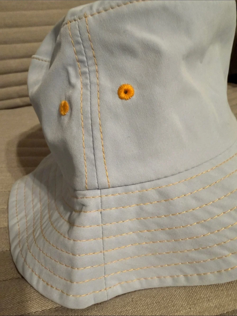 Kids Miniso Bucket Hat with Yellow Embroidery